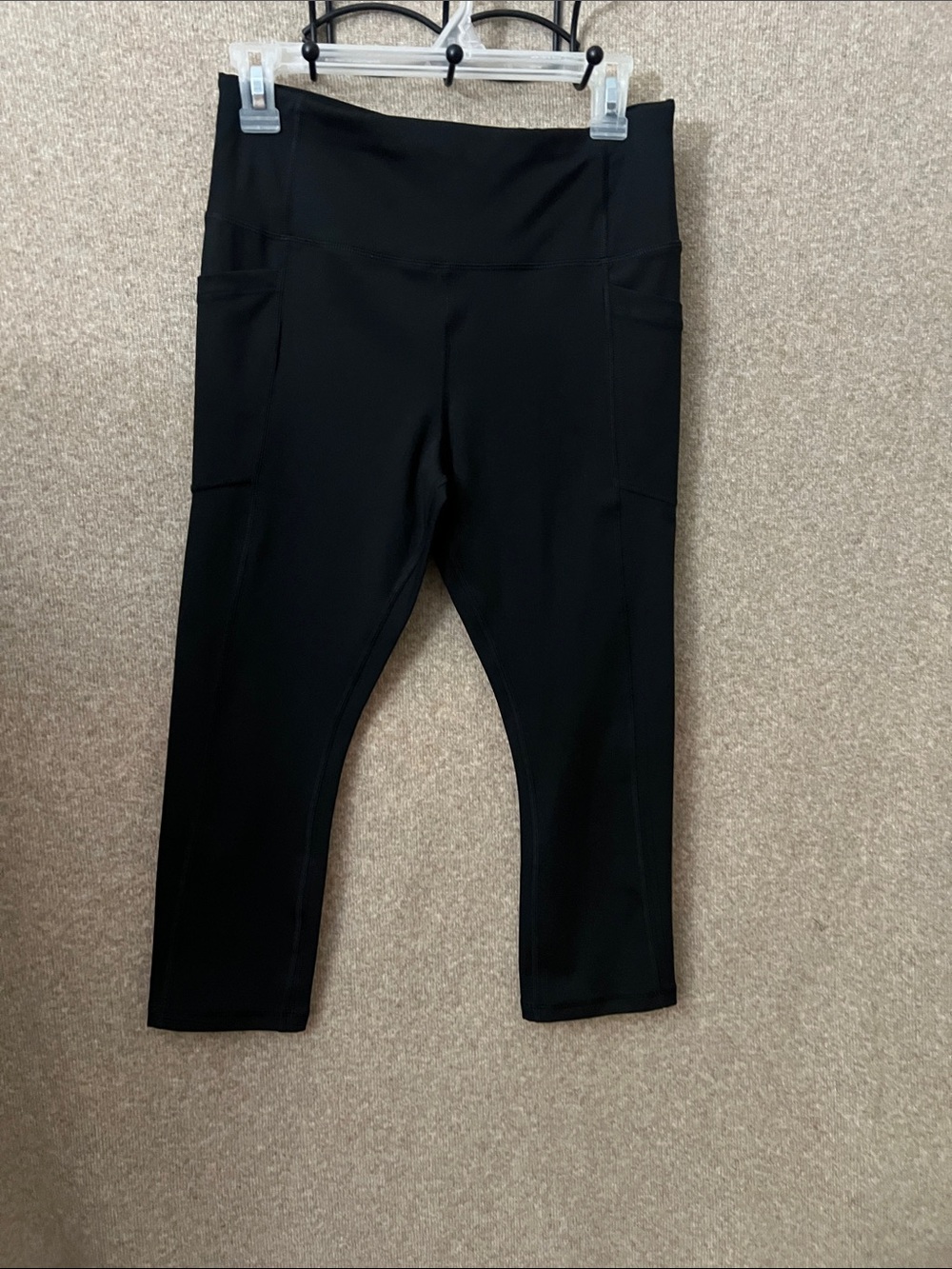 Kids Black Active Capri Leggings